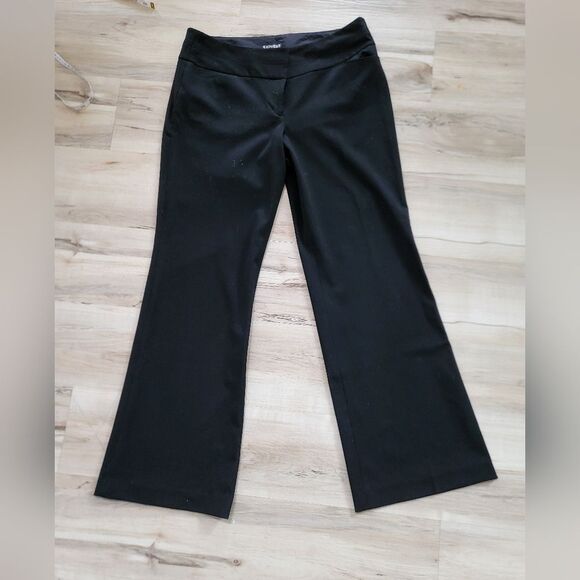 Express Black Trousers with Structured Fabric and Full Length - Picture 1 of 9